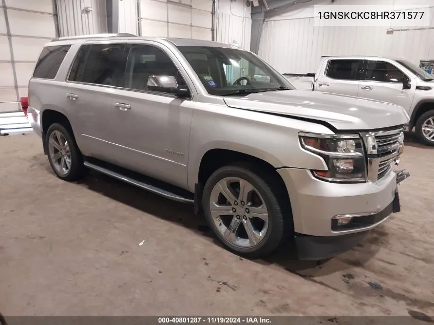 2017 Chevrolet Tahoe Premier VIN: 1GNSKCKC8HR371577 Lot: 40801287