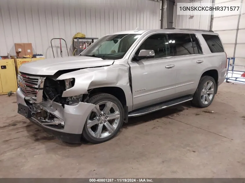 2017 Chevrolet Tahoe Premier VIN: 1GNSKCKC8HR371577 Lot: 40801287