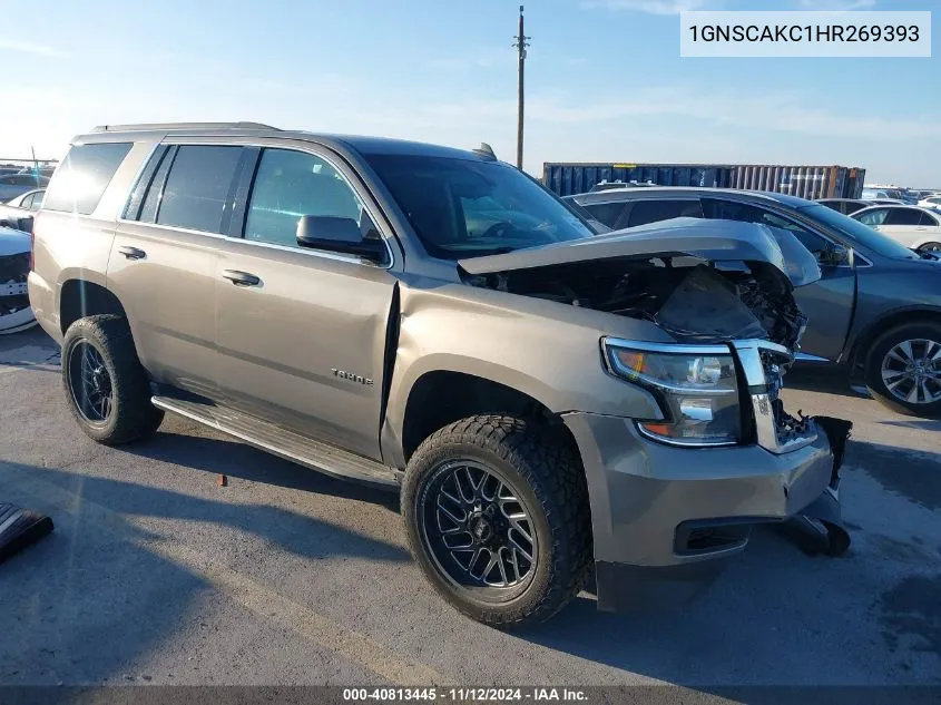 2017 Chevrolet Tahoe Ls VIN: 1GNSCAKC1HR269393 Lot: 40813445