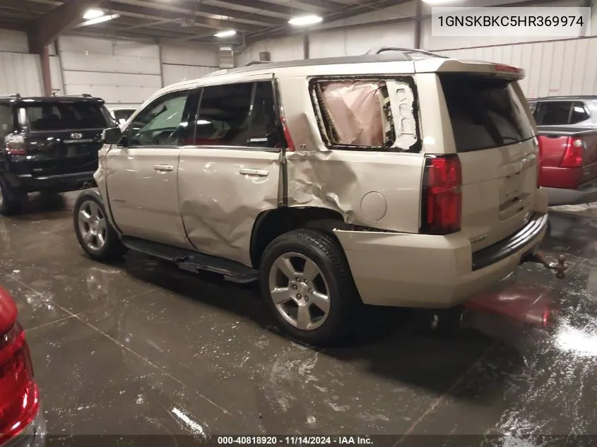 2017 Chevrolet Tahoe Lt VIN: 1GNSKBKC5HR369974 Lot: 40818920