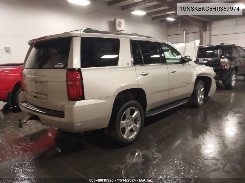 2017 Chevrolet Tahoe Lt VIN: 1GNSKBKC5HR369974 Lot: 40818920