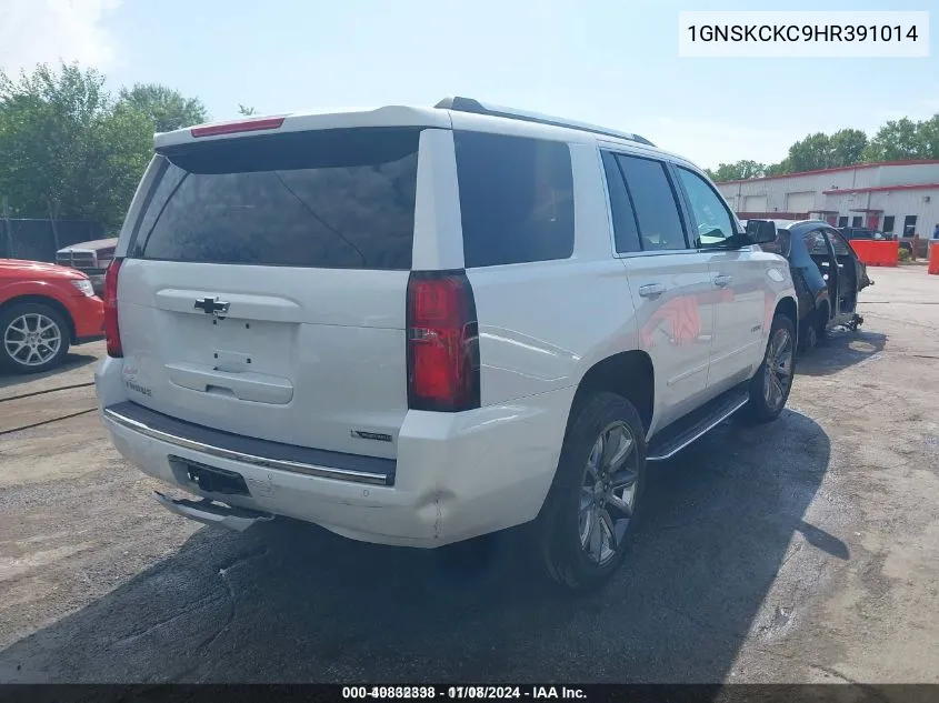 2017 Chevrolet Tahoe Premier VIN: 1GNSKCKC9HR391014 Lot: 40832338