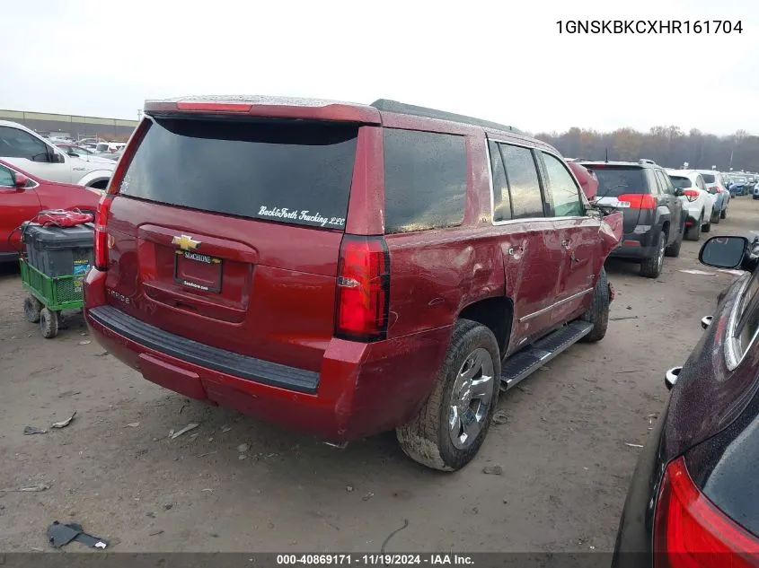 2017 Chevrolet Tahoe Lt VIN: 1GNSKBKCXHR161704 Lot: 40869171