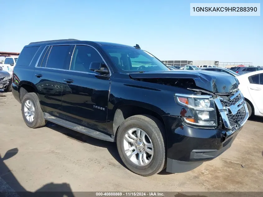 2017 Chevrolet Tahoe Ls VIN: 1GNSKAKC9HR288390 Lot: 40888869