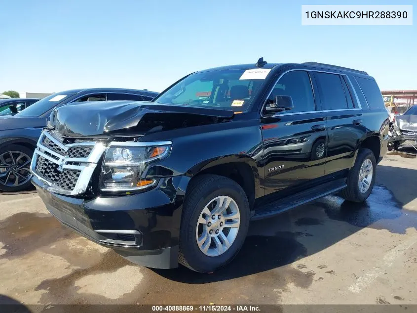 2017 Chevrolet Tahoe Ls VIN: 1GNSKAKC9HR288390 Lot: 40888869