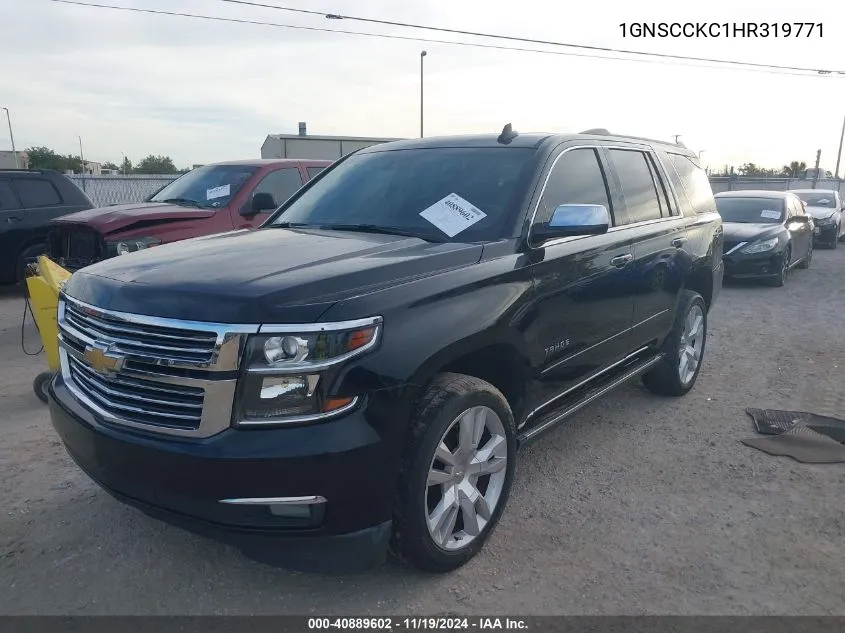 2017 Chevrolet Tahoe Premier VIN: 1GNSCCKC1HR319771 Lot: 40889602