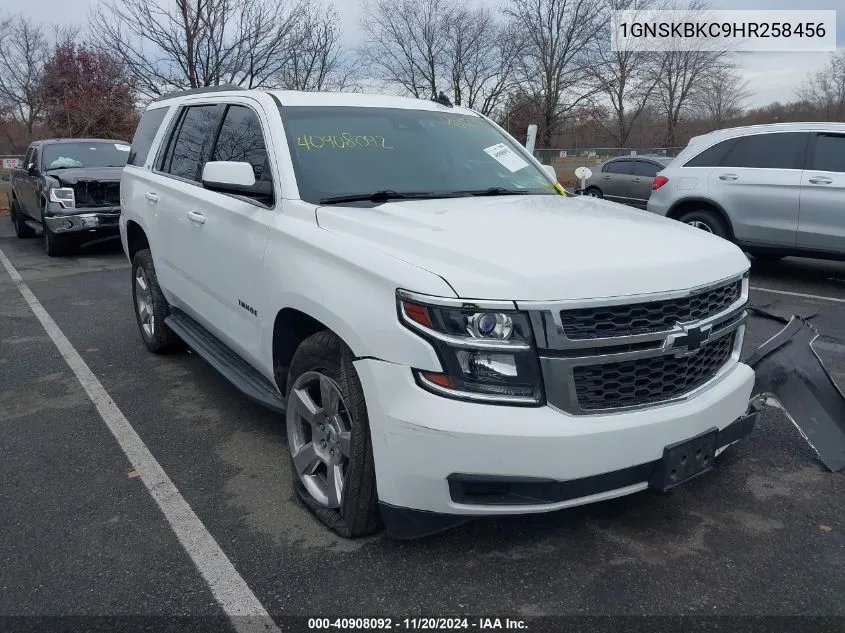 2017 Chevrolet Tahoe Lt VIN: 1GNSKBKC9HR258456 Lot: 40908092