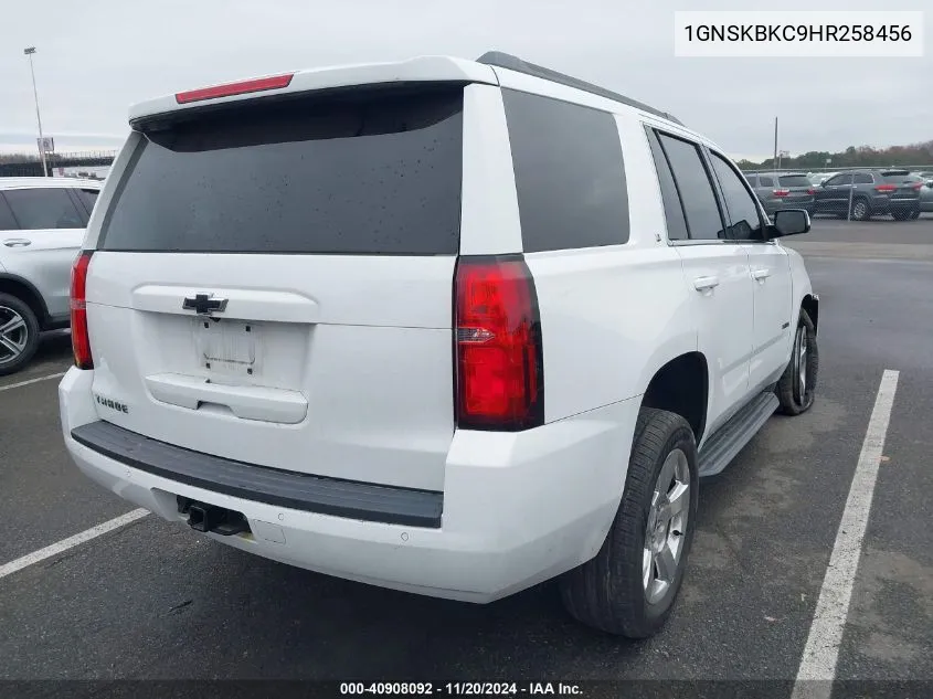 2017 Chevrolet Tahoe Lt VIN: 1GNSKBKC9HR258456 Lot: 40908092