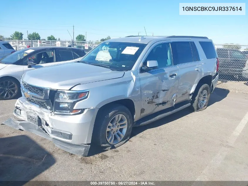 1GNSCBKC9JR337614 2018 Chevrolet Tahoe C1500 Lt