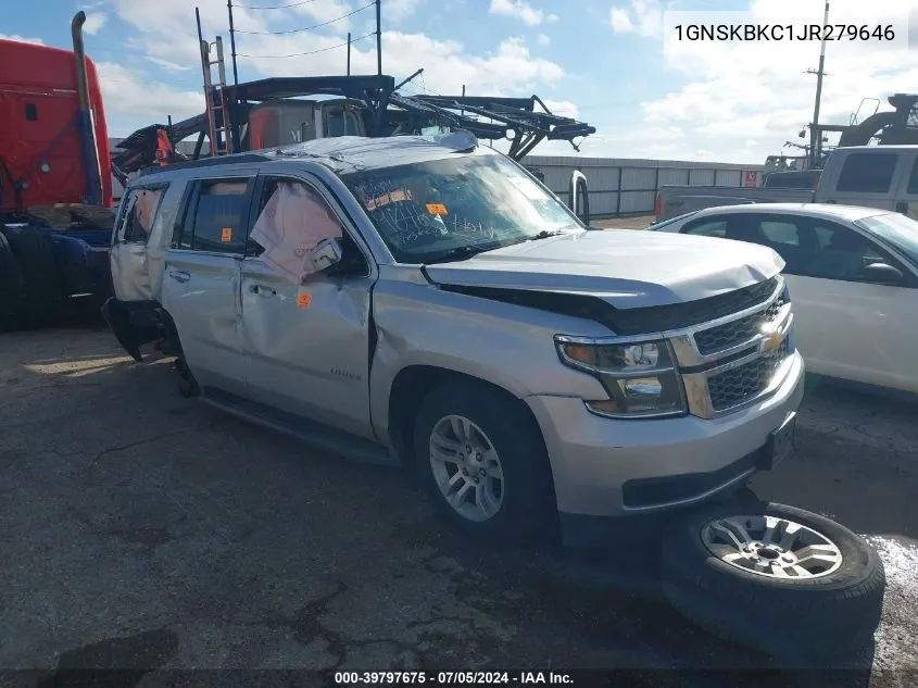 2018 Chevrolet Tahoe Lt VIN: 1GNSKBKC1JR279646 Lot: 39797675