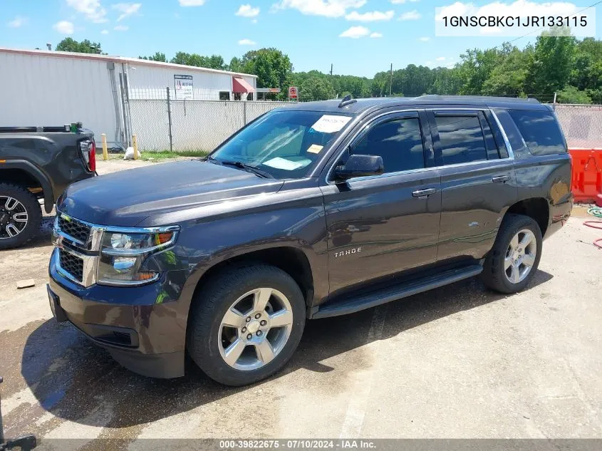 2018 Chevrolet Tahoe Lt VIN: 1GNSCBKC1JR133115 Lot: 39822675