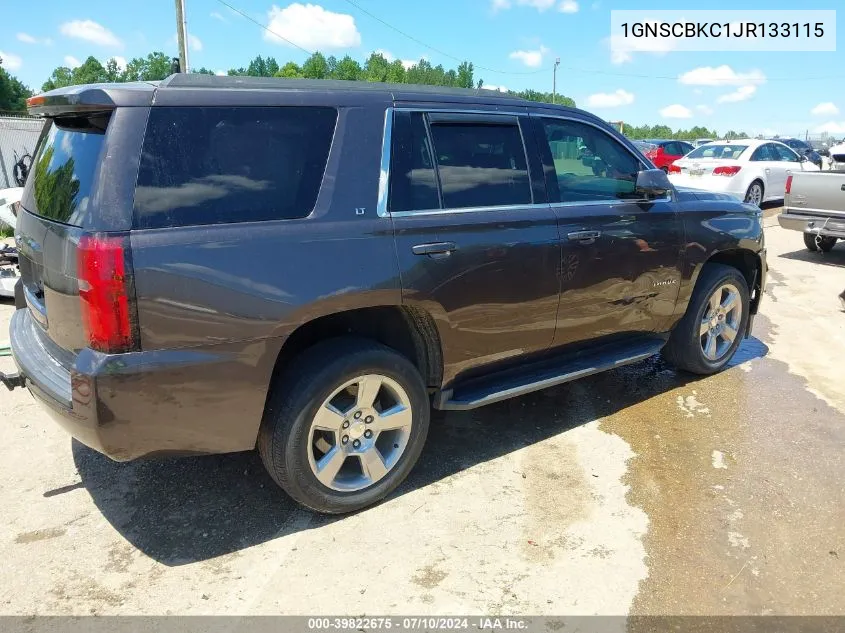 2018 Chevrolet Tahoe Lt VIN: 1GNSCBKC1JR133115 Lot: 39822675