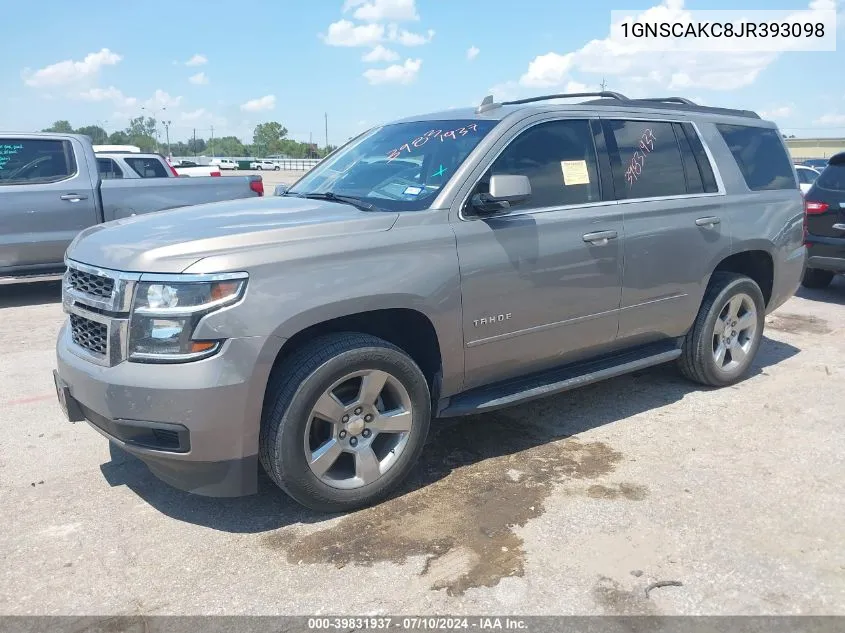 2018 Chevrolet Tahoe Ls VIN: 1GNSCAKC8JR393098 Lot: 39831937