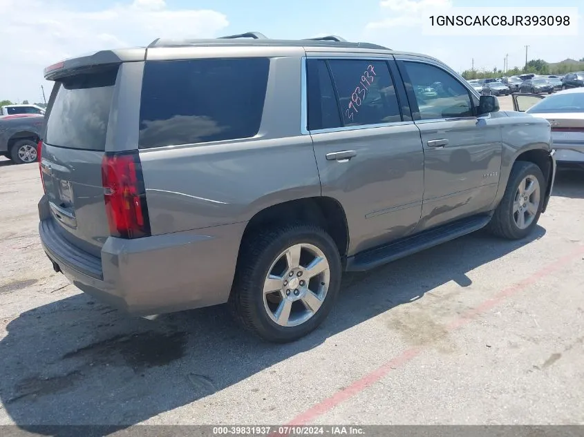 2018 Chevrolet Tahoe Ls VIN: 1GNSCAKC8JR393098 Lot: 39831937