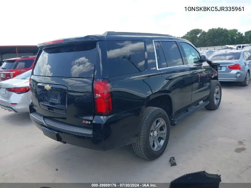 1GNSKBKC5JR335961 2018 Chevrolet Tahoe Lt