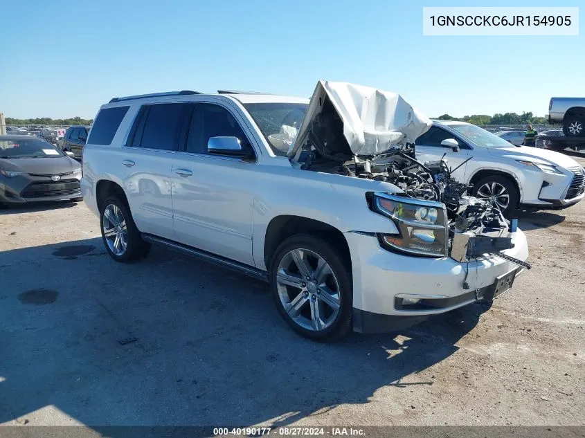 1GNSCCKC6JR154905 2018 Chevrolet Tahoe Premier