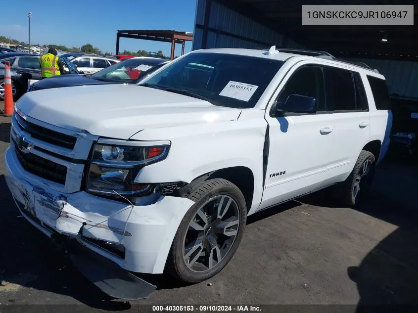 2018 Chevrolet Tahoe Premier VIN: 1GNSKCKC9JR106947 Lot: 40305153