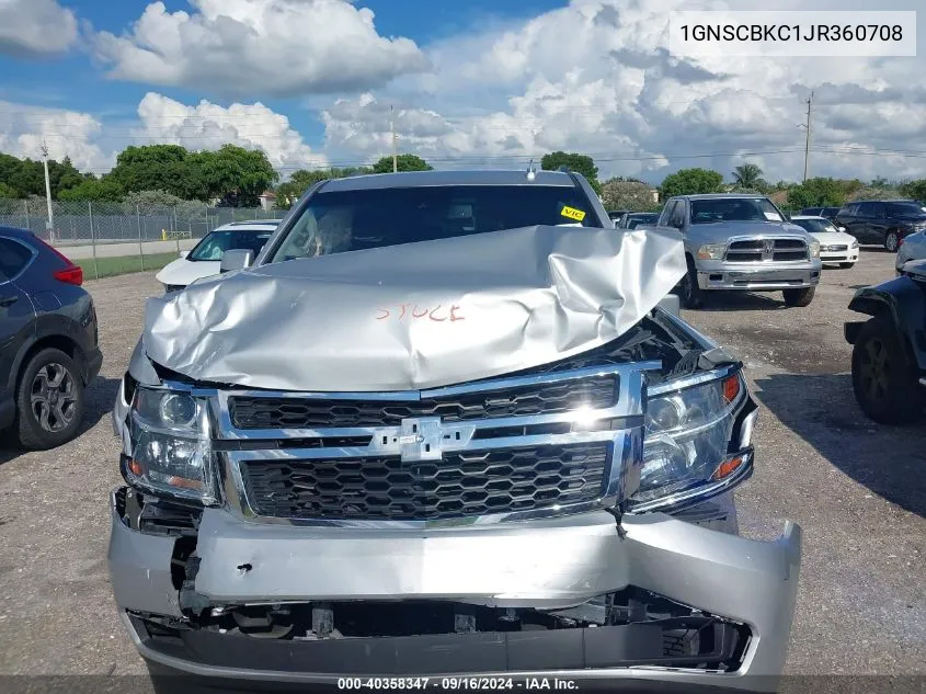 2018 Chevrolet Tahoe Lt VIN: 1GNSCBKC1JR360708 Lot: 40358347