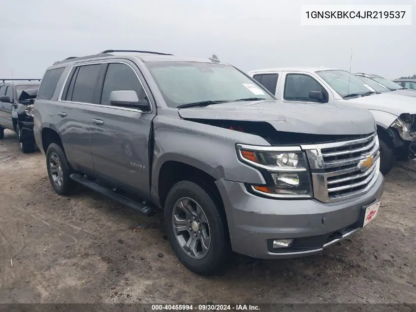 2018 Chevrolet Tahoe K1500 Lt VIN: 1GNSKBKC4JR219537 Lot: 40455994