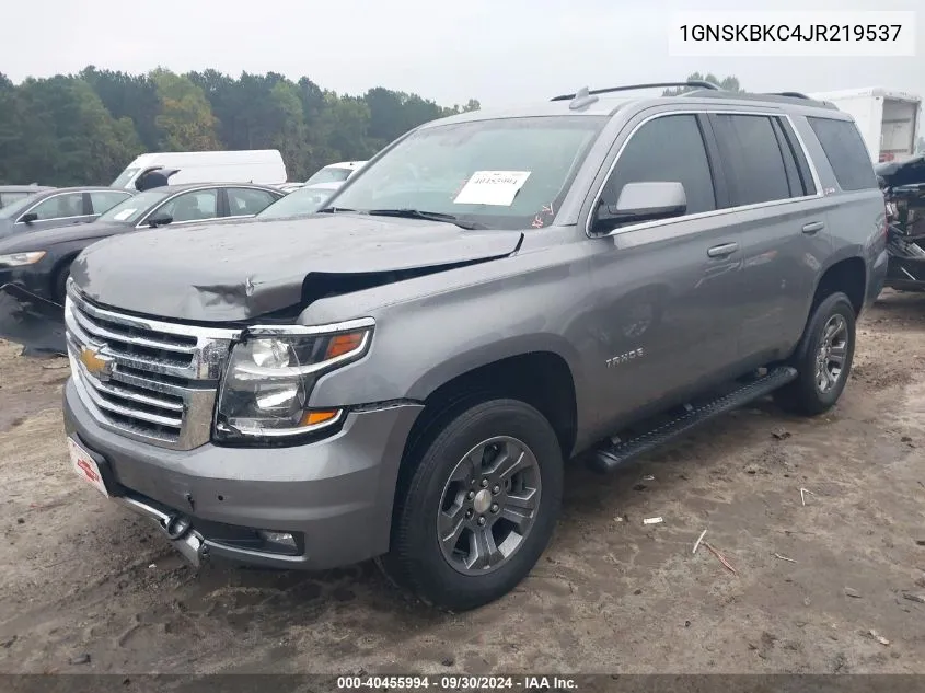 2018 Chevrolet Tahoe K1500 Lt VIN: 1GNSKBKC4JR219537 Lot: 40455994