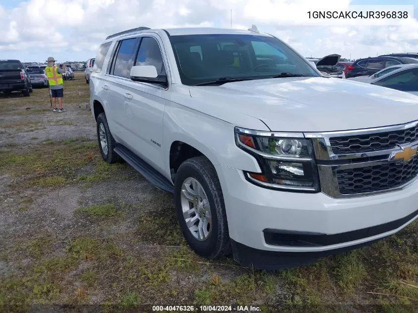 2018 Chevrolet Tahoe Ls VIN: 1GNSCAKC4JR396838 Lot: 40476326