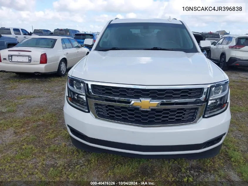 2018 Chevrolet Tahoe Ls VIN: 1GNSCAKC4JR396838 Lot: 40476326