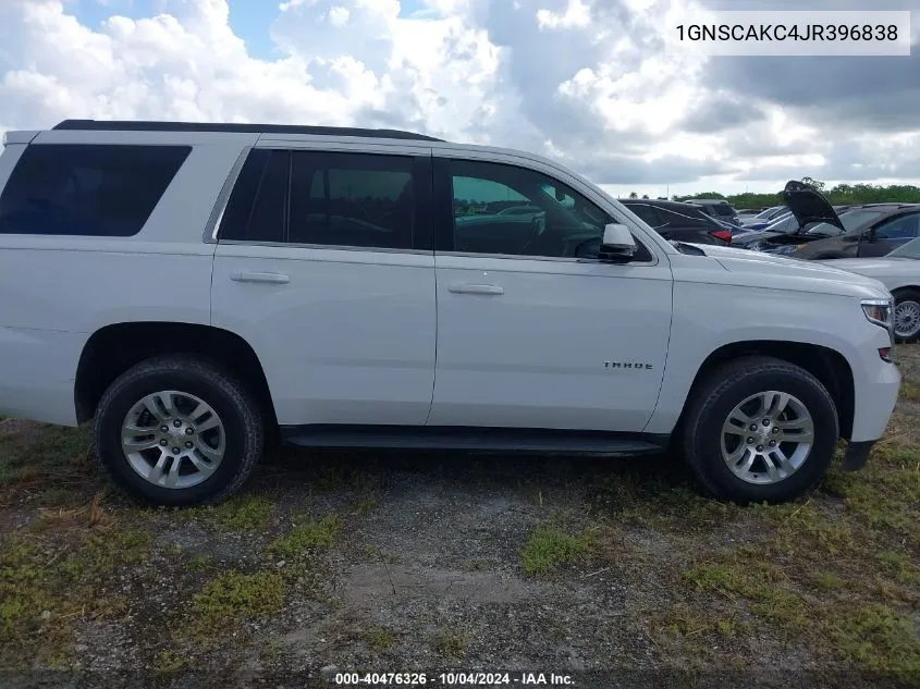 2018 Chevrolet Tahoe Ls VIN: 1GNSCAKC4JR396838 Lot: 40476326