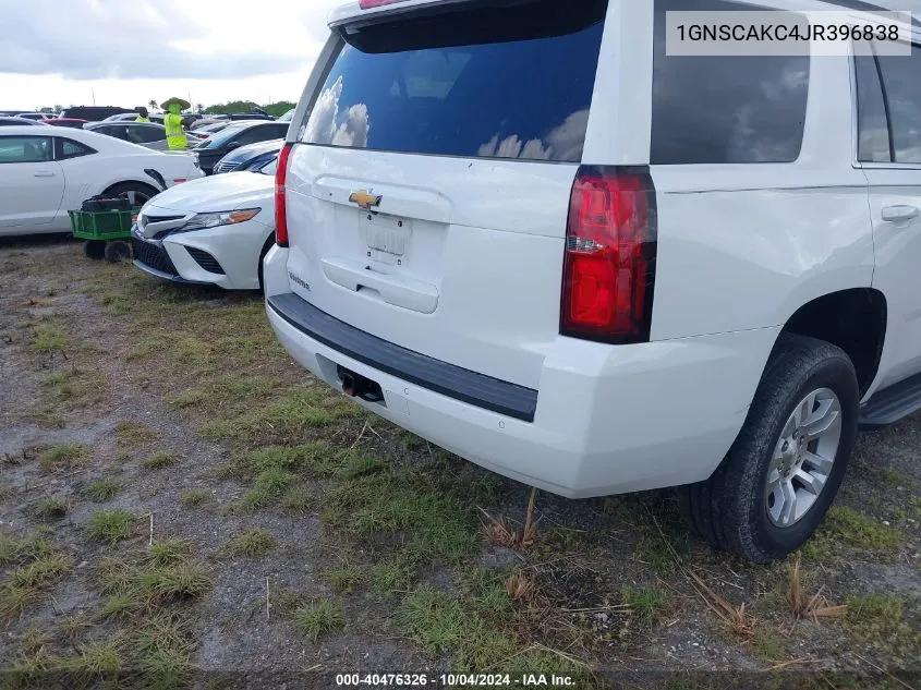 2018 Chevrolet Tahoe Ls VIN: 1GNSCAKC4JR396838 Lot: 40476326