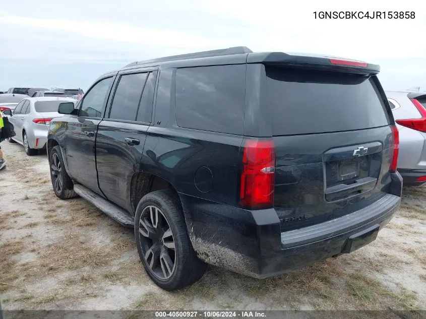 2018 Chevrolet Tahoe Lt VIN: 1GNSCBKC4JR153858 Lot: 40500927