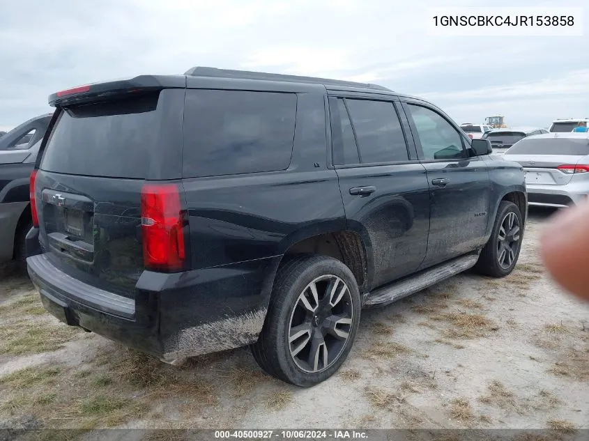 2018 Chevrolet Tahoe Lt VIN: 1GNSCBKC4JR153858 Lot: 40500927