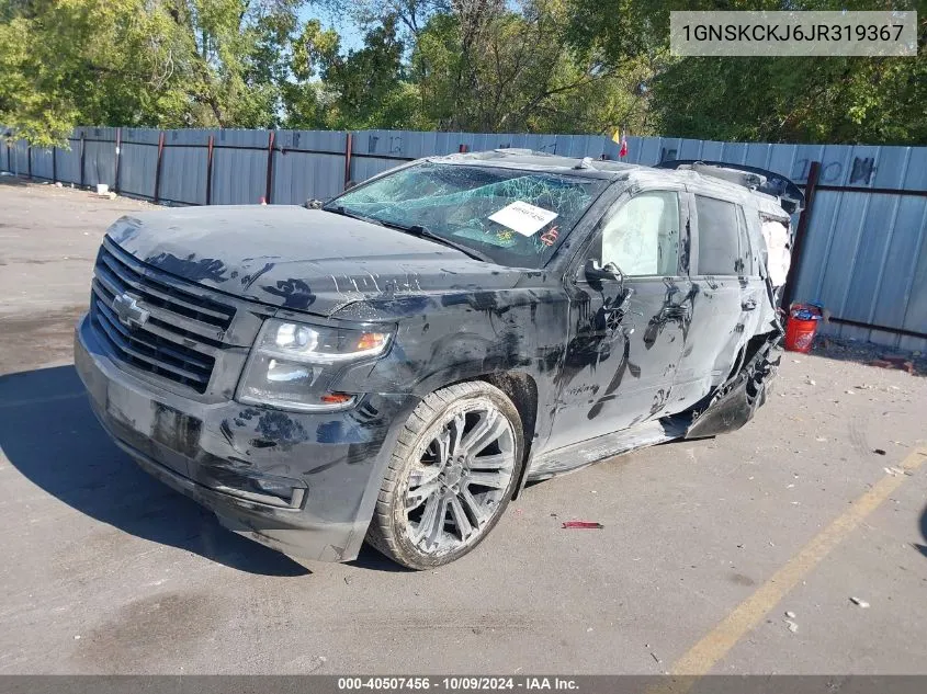 2018 Chevrolet Tahoe Premier VIN: 1GNSKCKJ6JR319367 Lot: 40507456