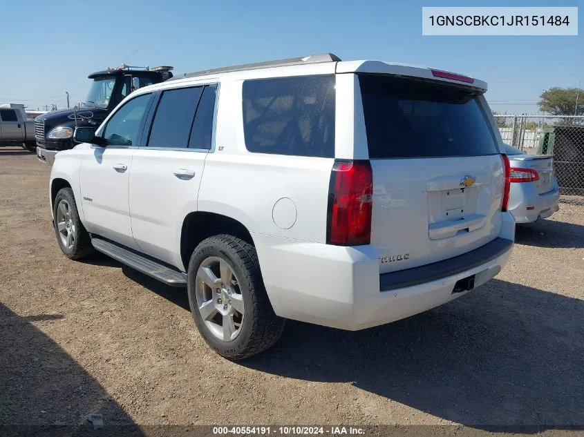 2018 Chevrolet Tahoe Lt VIN: 1GNSCBKC1JR151484 Lot: 40554191