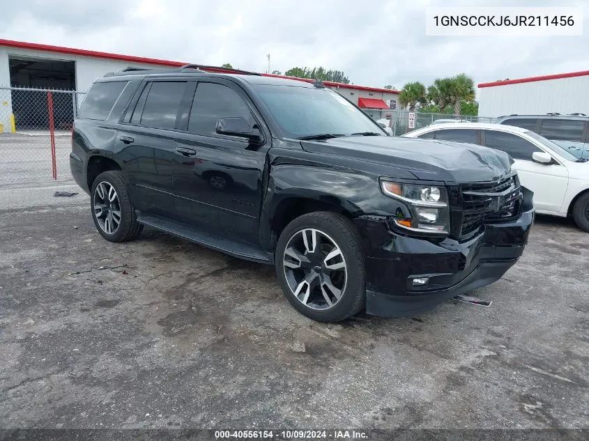 1GNSCCKJ6JR211456 2018 Chevrolet Tahoe C1500 Premier