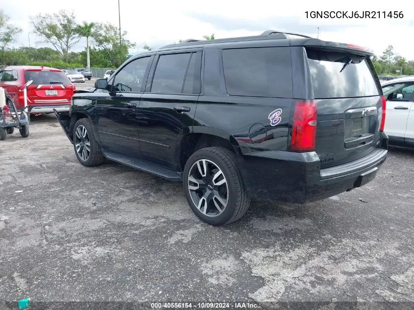 2018 Chevrolet Tahoe C1500 Premier VIN: 1GNSCCKJ6JR211456 Lot: 40556154