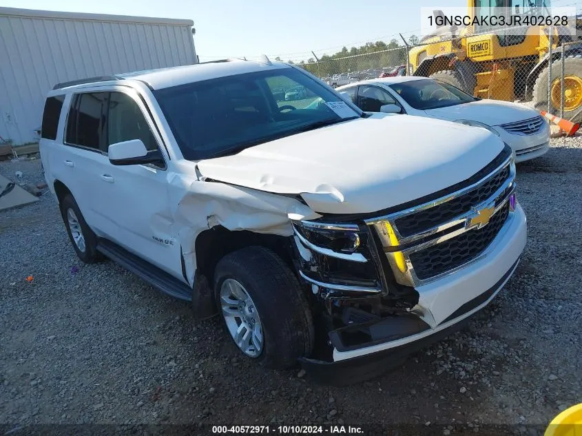 2018 Chevrolet Tahoe Ls VIN: 1GNSCAKC3JR402628 Lot: 40572971