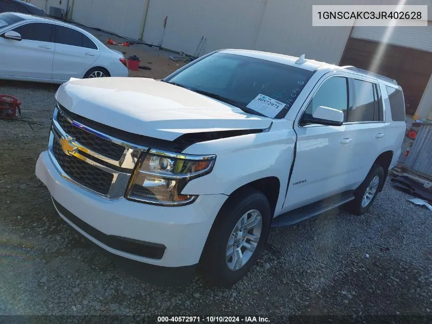 2018 Chevrolet Tahoe Ls VIN: 1GNSCAKC3JR402628 Lot: 40572971