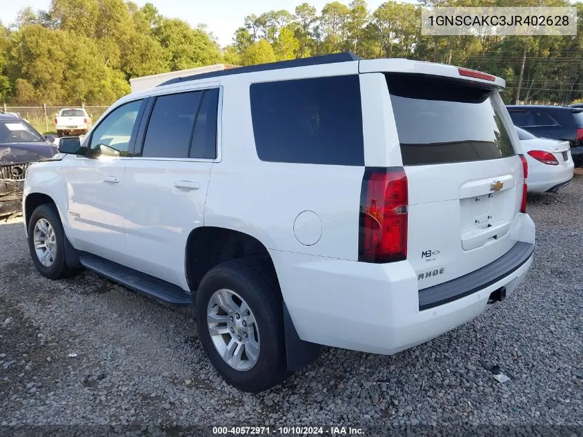 2018 Chevrolet Tahoe Ls VIN: 1GNSCAKC3JR402628 Lot: 40572971