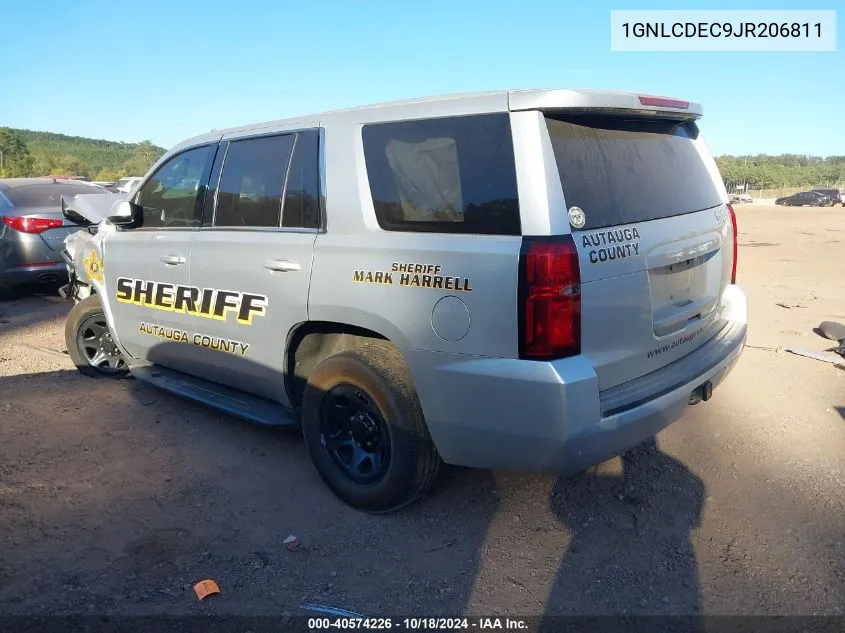 2018 Chevrolet Tahoe Commercial Fleet VIN: 1GNLCDEC9JR206811 Lot: 40574226