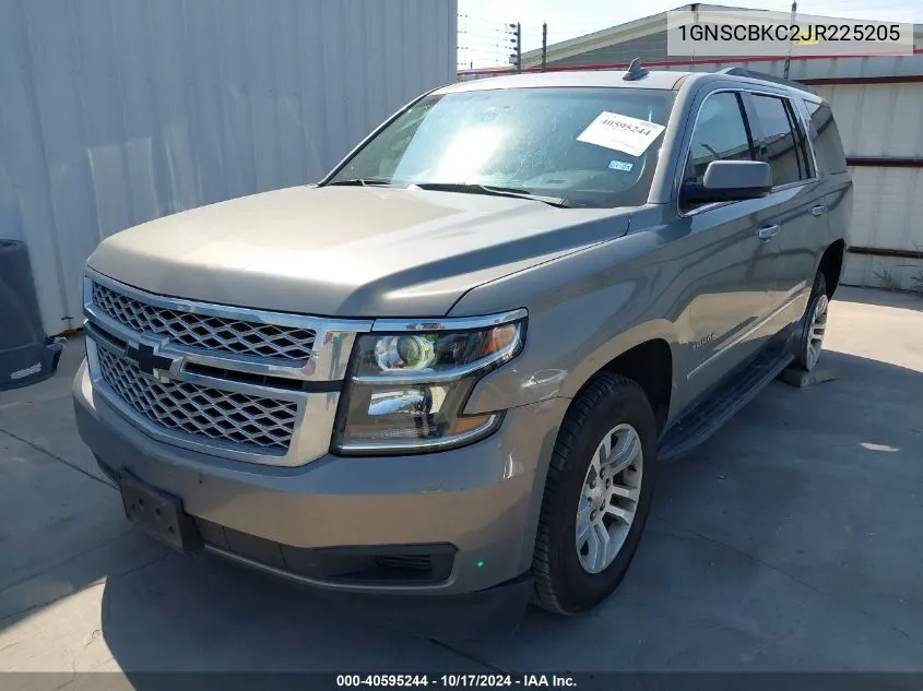 2018 Chevrolet Tahoe C1500 VIN: 1GNSCBKC2JR225205 Lot: 40595244