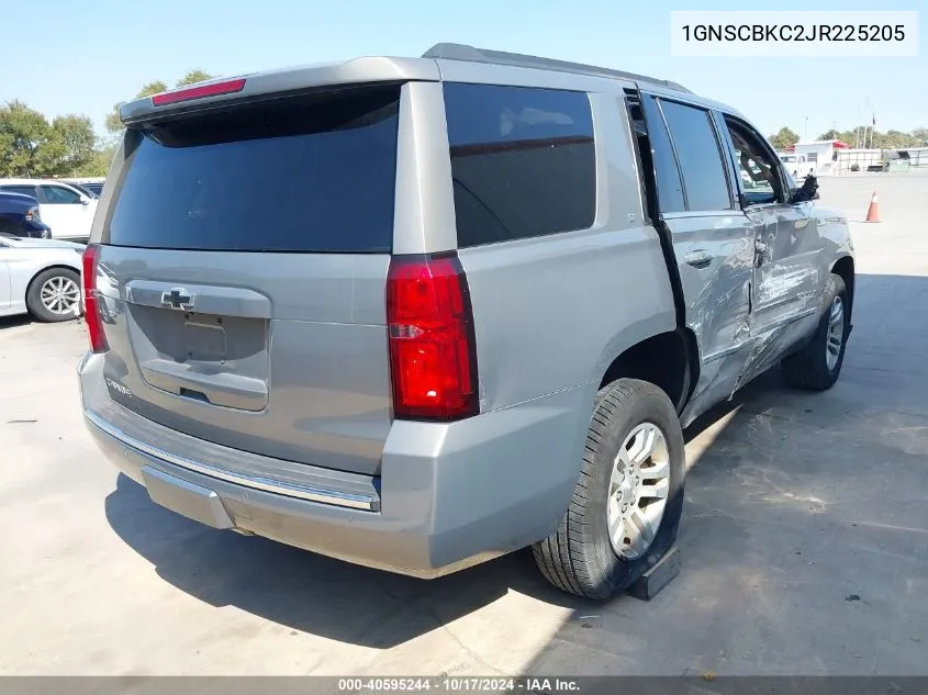 2018 Chevrolet Tahoe C1500 VIN: 1GNSCBKC2JR225205 Lot: 40595244