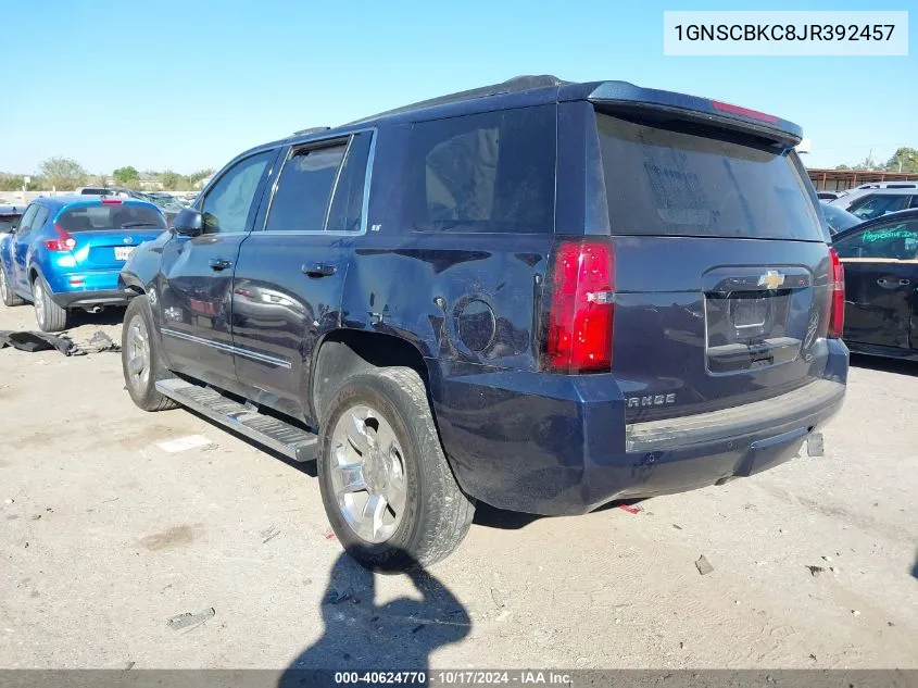 2018 Chevrolet Tahoe Lt VIN: 1GNSCBKC8JR392457 Lot: 40624770