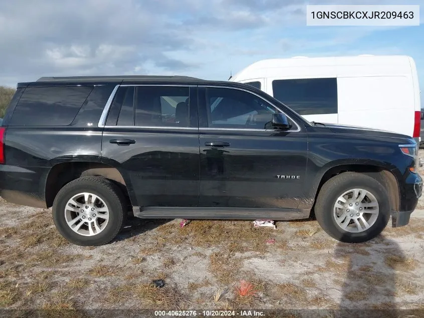 2018 Chevrolet Tahoe C1500 Lt VIN: 1GNSCBKCXJR209463 Lot: 40625276