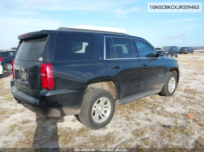 2018 Chevrolet Tahoe C1500 Lt VIN: 1GNSCBKCXJR209463 Lot: 40625276