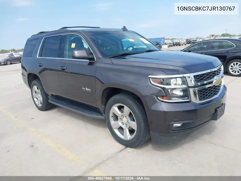 2018 Chevrolet Tahoe Lt VIN: 1GNSCBKC7JR130767 Lot: 40627848