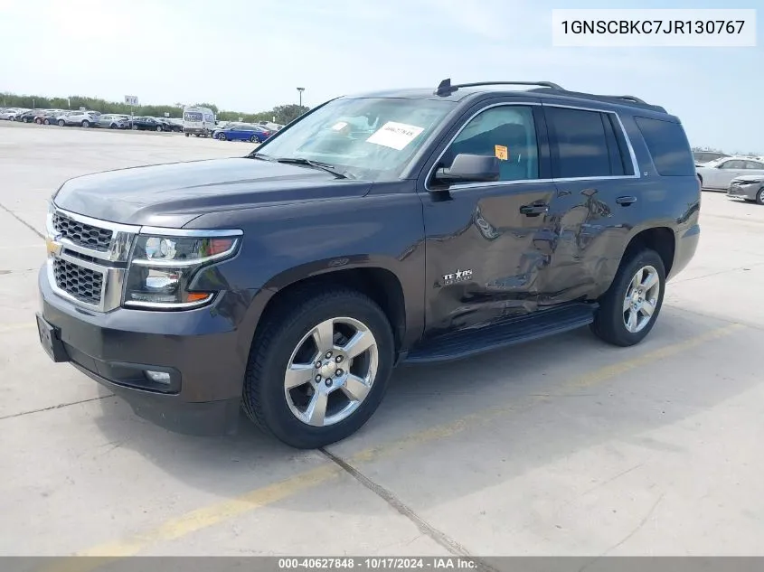 2018 Chevrolet Tahoe Lt VIN: 1GNSCBKC7JR130767 Lot: 40627848