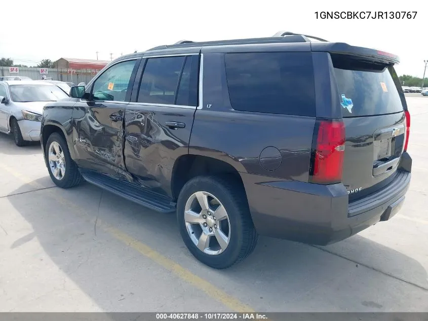 2018 Chevrolet Tahoe Lt VIN: 1GNSCBKC7JR130767 Lot: 40627848