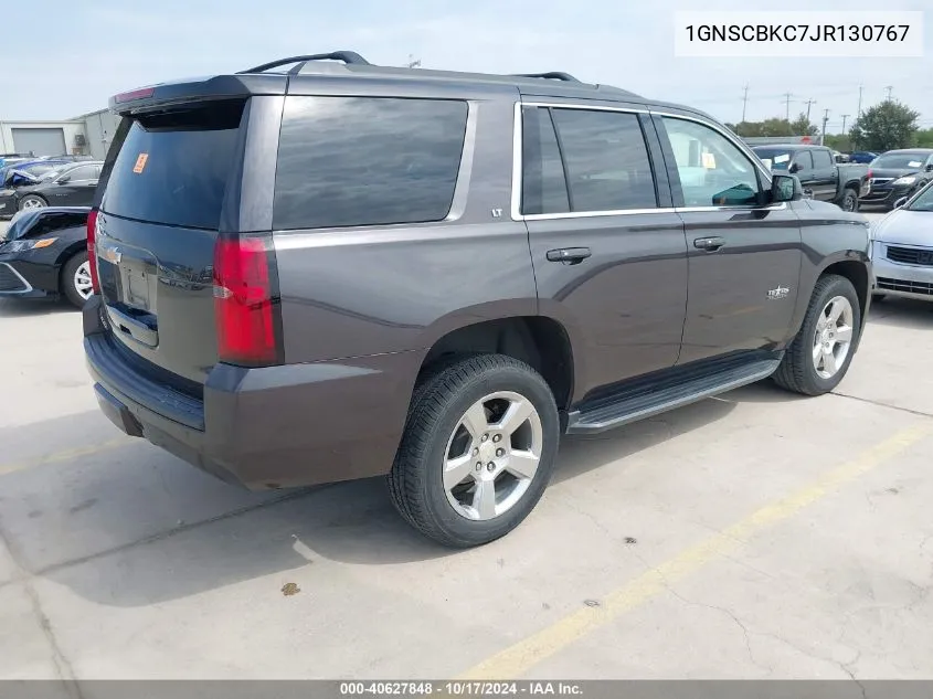 2018 Chevrolet Tahoe Lt VIN: 1GNSCBKC7JR130767 Lot: 40627848