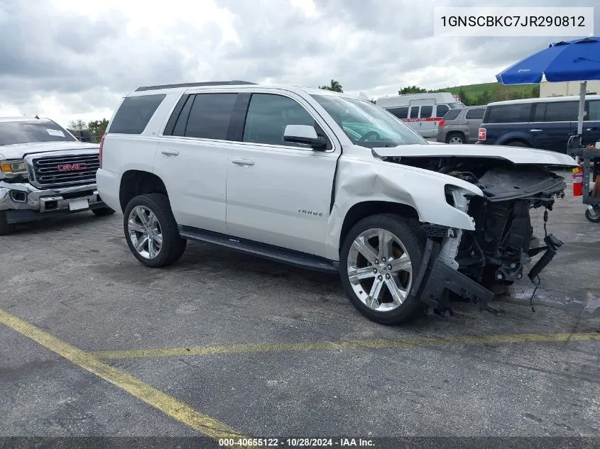 2018 Chevrolet Tahoe Lt VIN: 1GNSCBKC7JR290812 Lot: 40655122