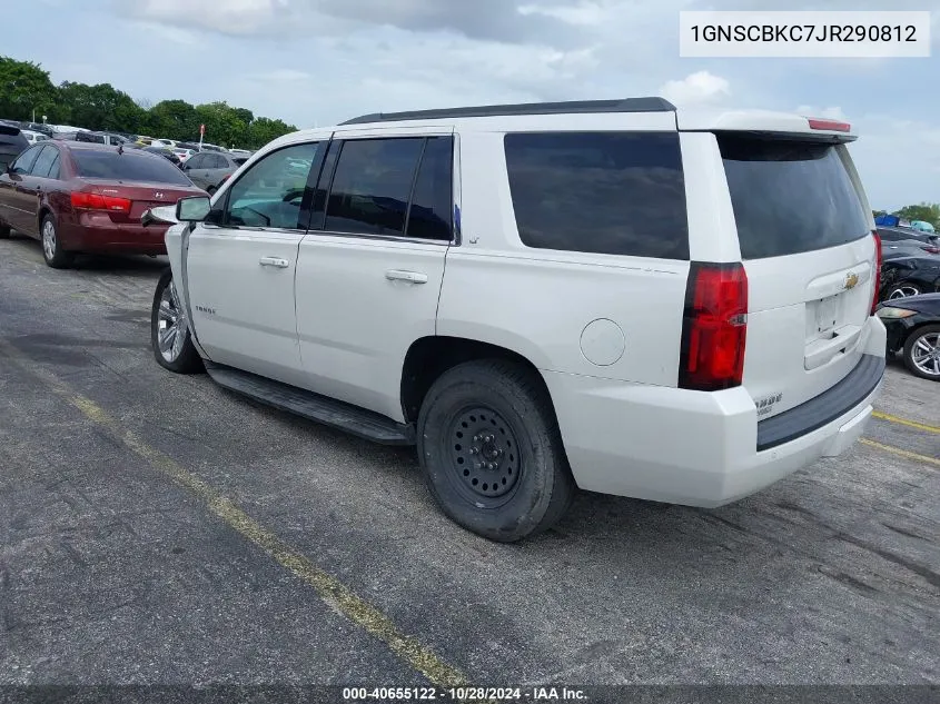 2018 Chevrolet Tahoe Lt VIN: 1GNSCBKC7JR290812 Lot: 40655122