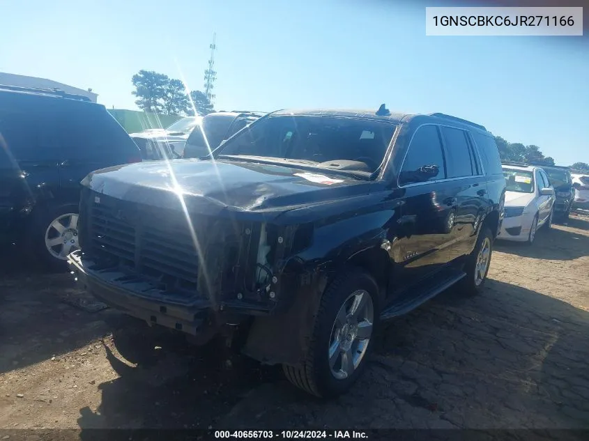 2018 Chevrolet Tahoe Lt VIN: 1GNSCBKC6JR271166 Lot: 40656703